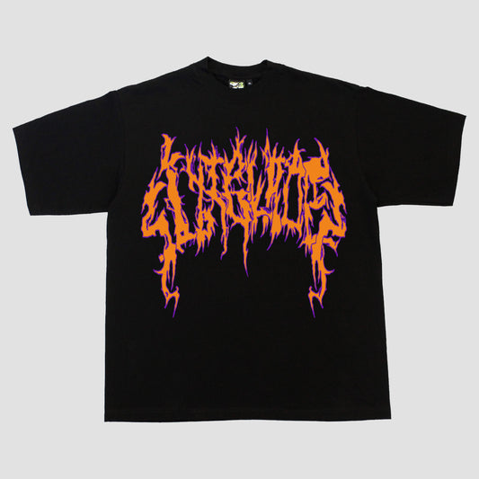 SIXBLADES HEAVYWEIGHT LOGO TEE (BLACK/ORANGE/PURPLE)