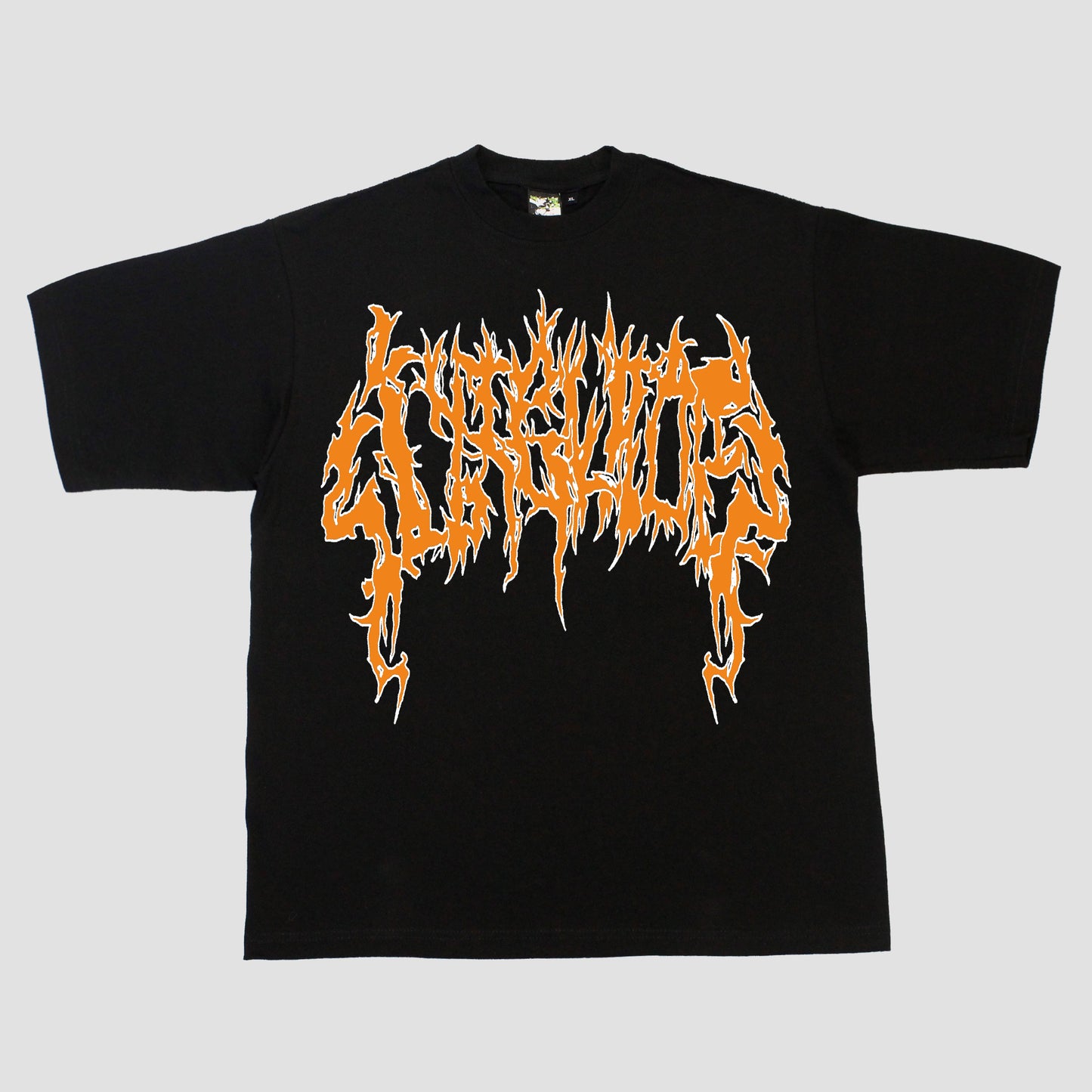 SIXBLADES HEAVYWEIGHT LOGO TEE (BLACK/ORANGE/WHITE)