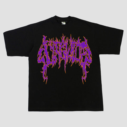 SIXBLADES HEAVYWEIGHT LOGO TEE (BLACK/PURPLE/ORANGE)