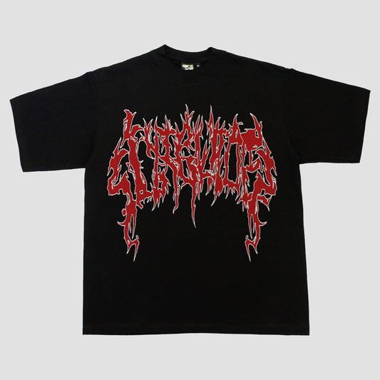 SIXBLADES 3 YEAR HEAVYWEIGHT LOGO TEE (BLACK/RED/WHITE)