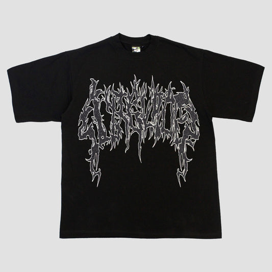 SIXBLADES 3 YEAR HEAVYWEIGHT LOGO TEE (BLACK/GLITTER/WHITE)