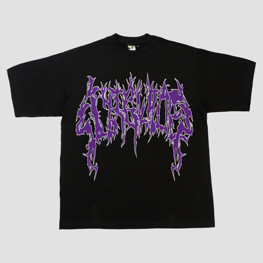 SIXBLADES 3 YEAR HEAVYWEIGHT LOGO TEE (BLACK/PURPLE/WHITE)