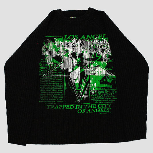 "DEVILS NIGHT//pentab(LA)de.." Extreme Heavyweight Knit Sweater (XL)