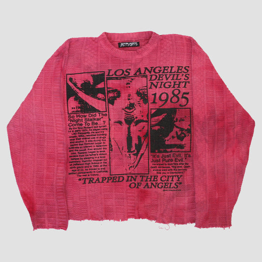 "DEVILS NIGHT 1985" Heavyweight Knit Sweater (XL)