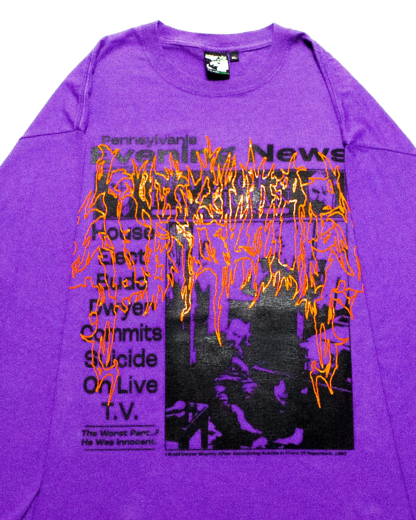 "DIE LIKE DWYER//HALLOWEEN EMOCEANS" Heavyweight Longsleeve Tee (XL)