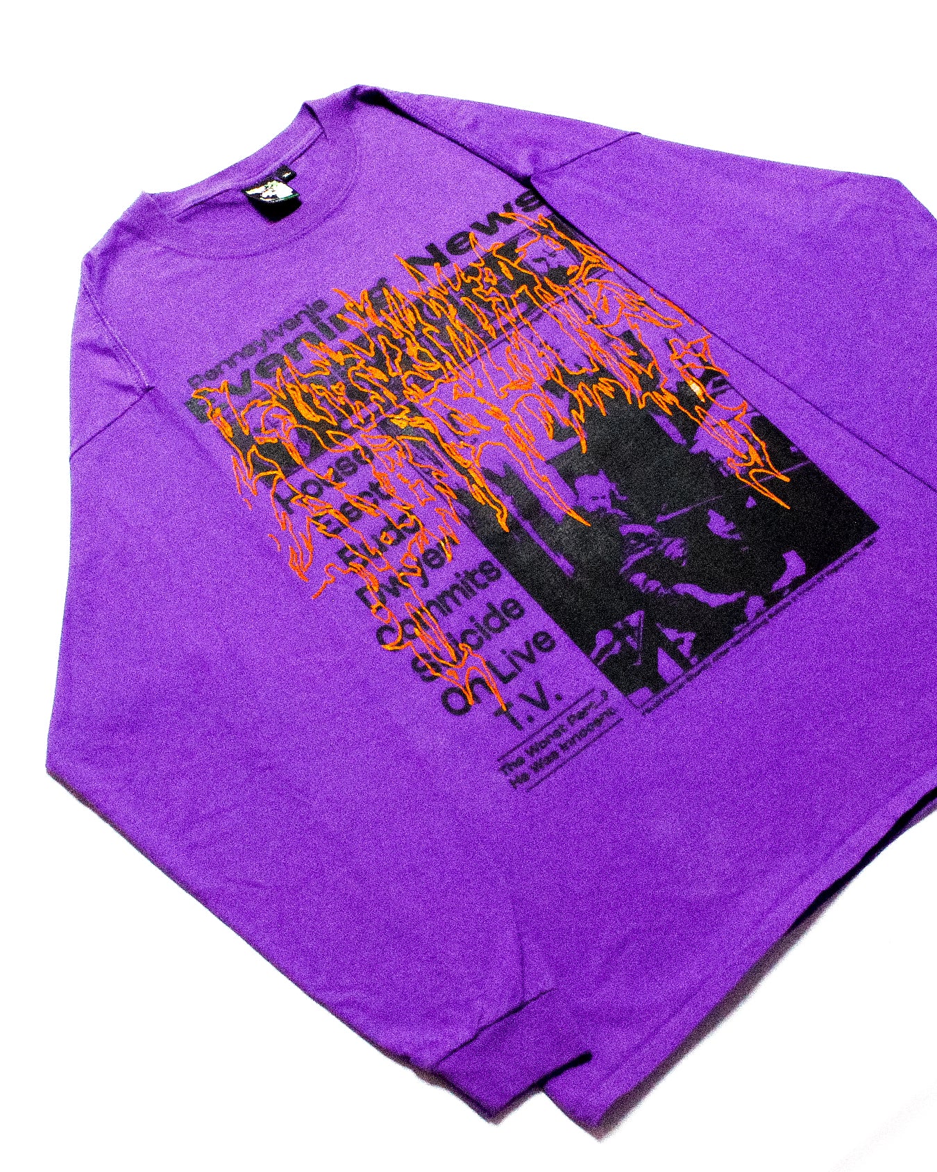 "DIE LIKE DWYER//HALLOWEEN EMOCEANS" Heavyweight Longsleeve Tee (XL)