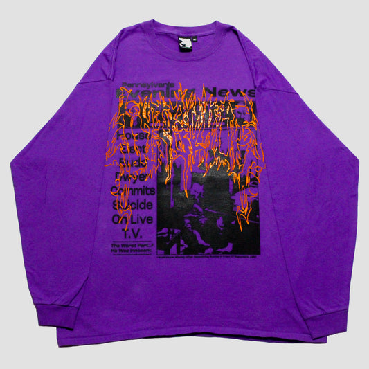 "DIE LIKE DWYER//HALLOWEEN EMOCEANS" Heavyweight Longsleeve Tee (XL)