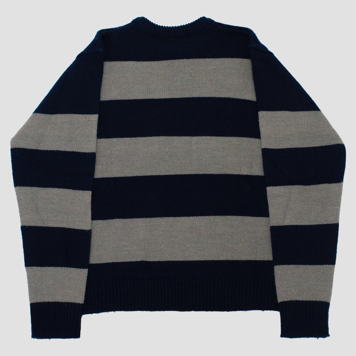 "SIX BLADES IN MY HEART" Pullover Striped Knit (L)