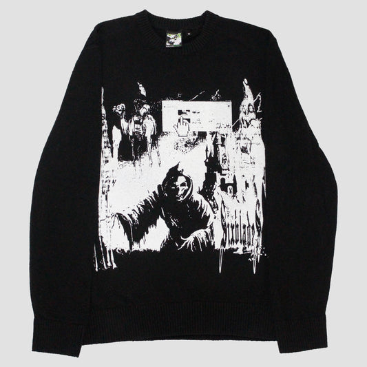 "SILK ROAD SWITCHBLADES" Heavyweight Pullover Sweater (M)