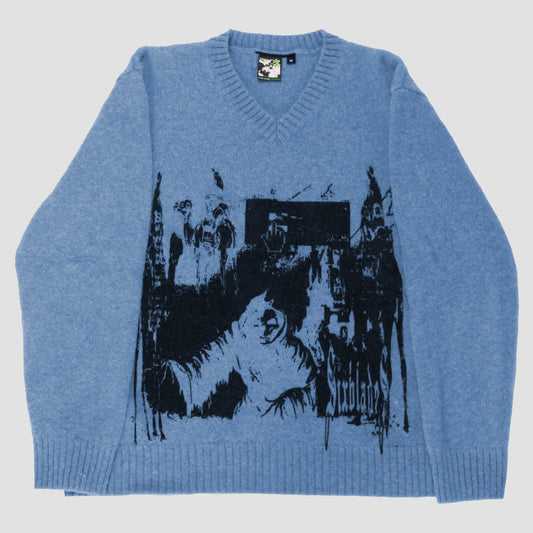 "SILK ROAD SWITCHBLADES" Pullover Sweater (M)