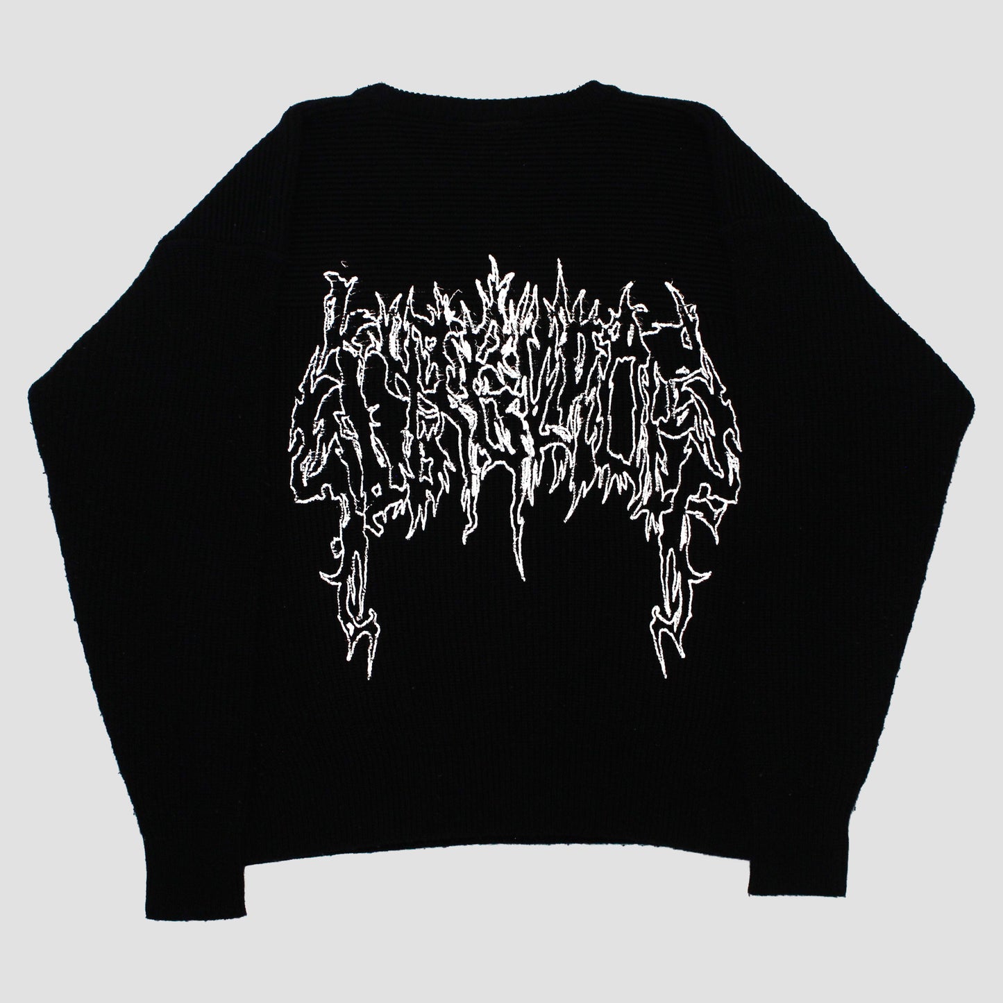 "VELVET MOURNINGS" Heavyweight Knit Sweater (L)