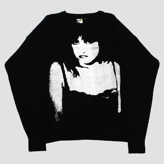 "VELVET MOURNINGS" Heavyweight Knit Sweater (L)