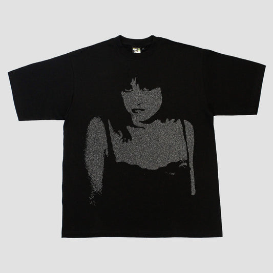 VELVET MOURNING HEAVYWEIGHT TEE (BLACK/GLITTER)