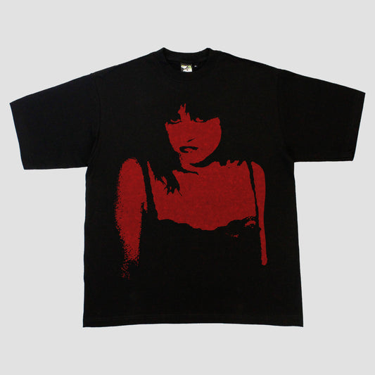 VELVET MOURNING HEAVYWEIGHT TEE (BLACK/RED)