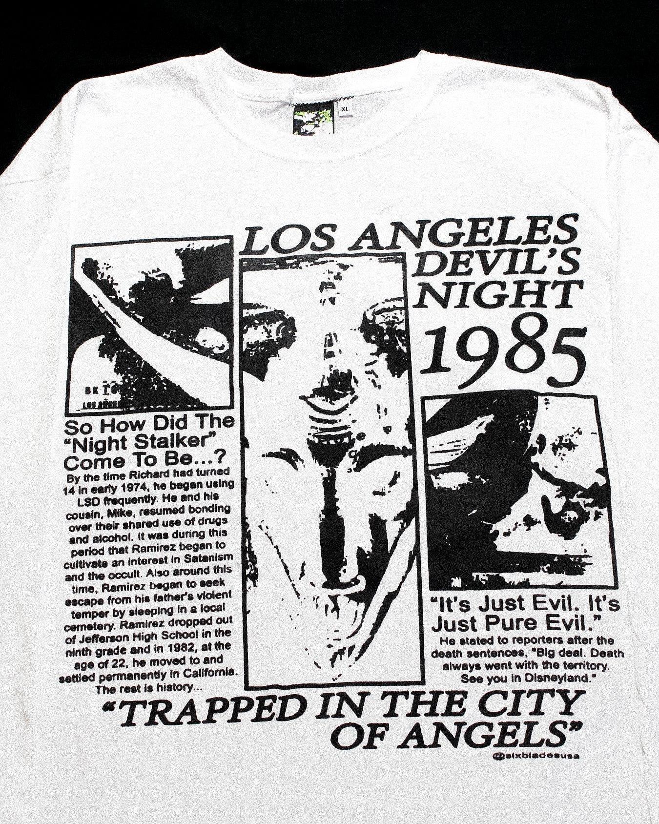 "DEVILS NIGHT 1985" Heavyweight Longsleeve Tee (XL)