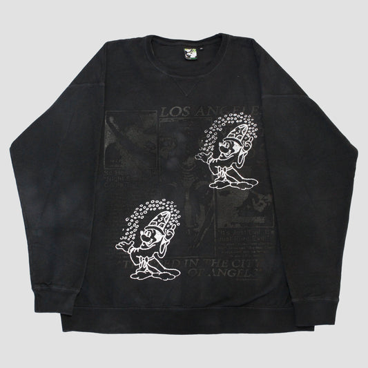 "DEADINFANTA6IA//DEVILS NIGHT" Heavyweight Pullover Sweater (XL)