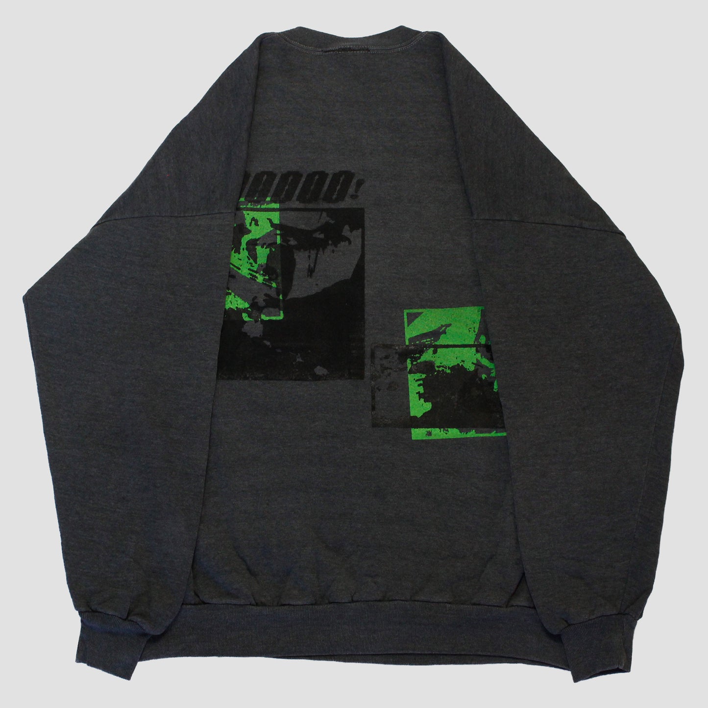 "GREEN & DEVILISH" Heavyweight Pullover Sweater (XL)