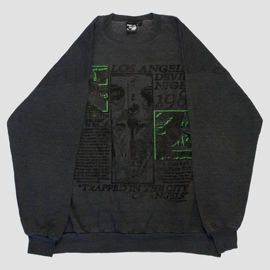 "GREEN & DEVILISH" Heavyweight Pullover Sweater (XL)