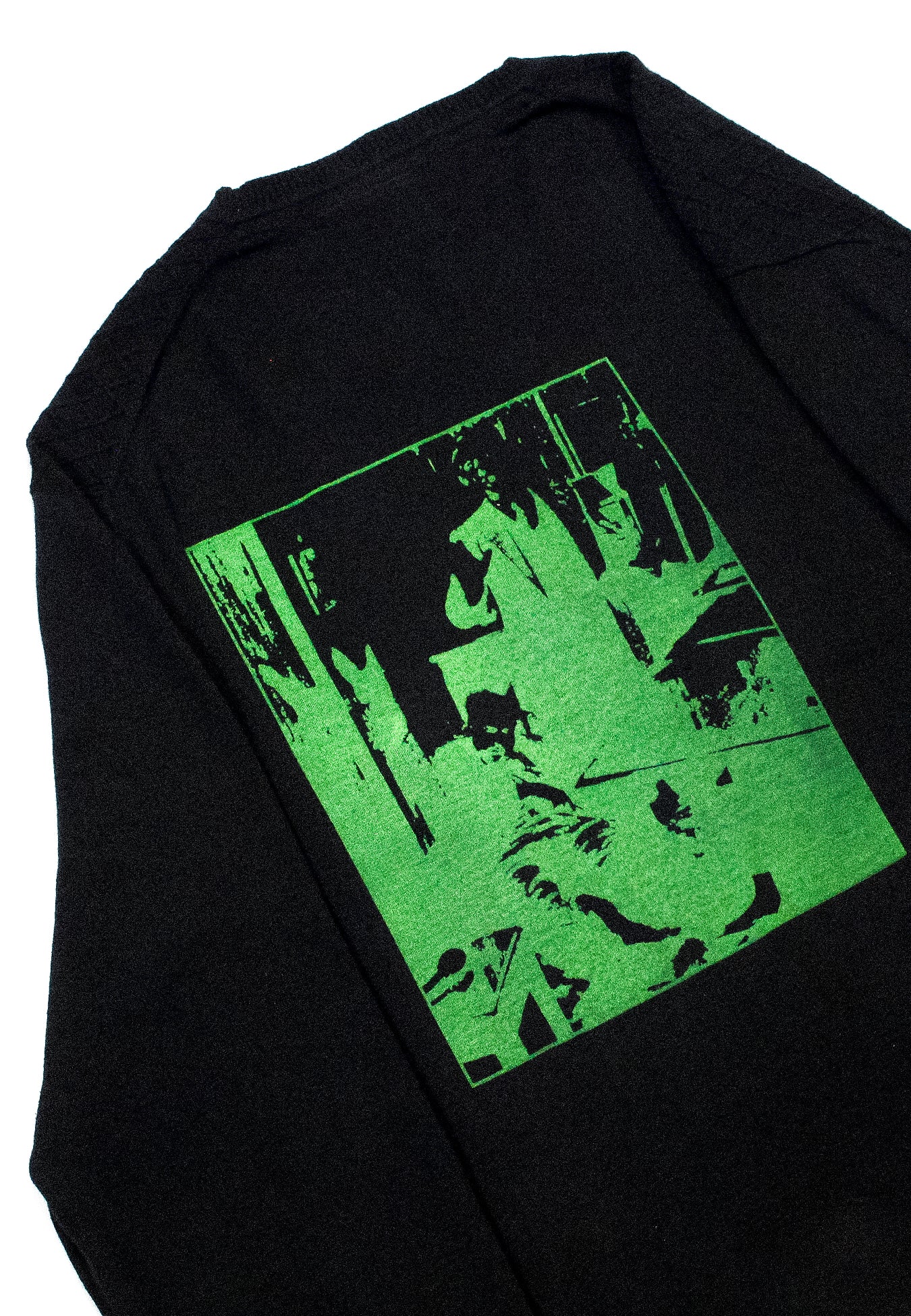 "GREEN SUICIDE//DIE LIKE DWYER" Pullover Sweater (XL)