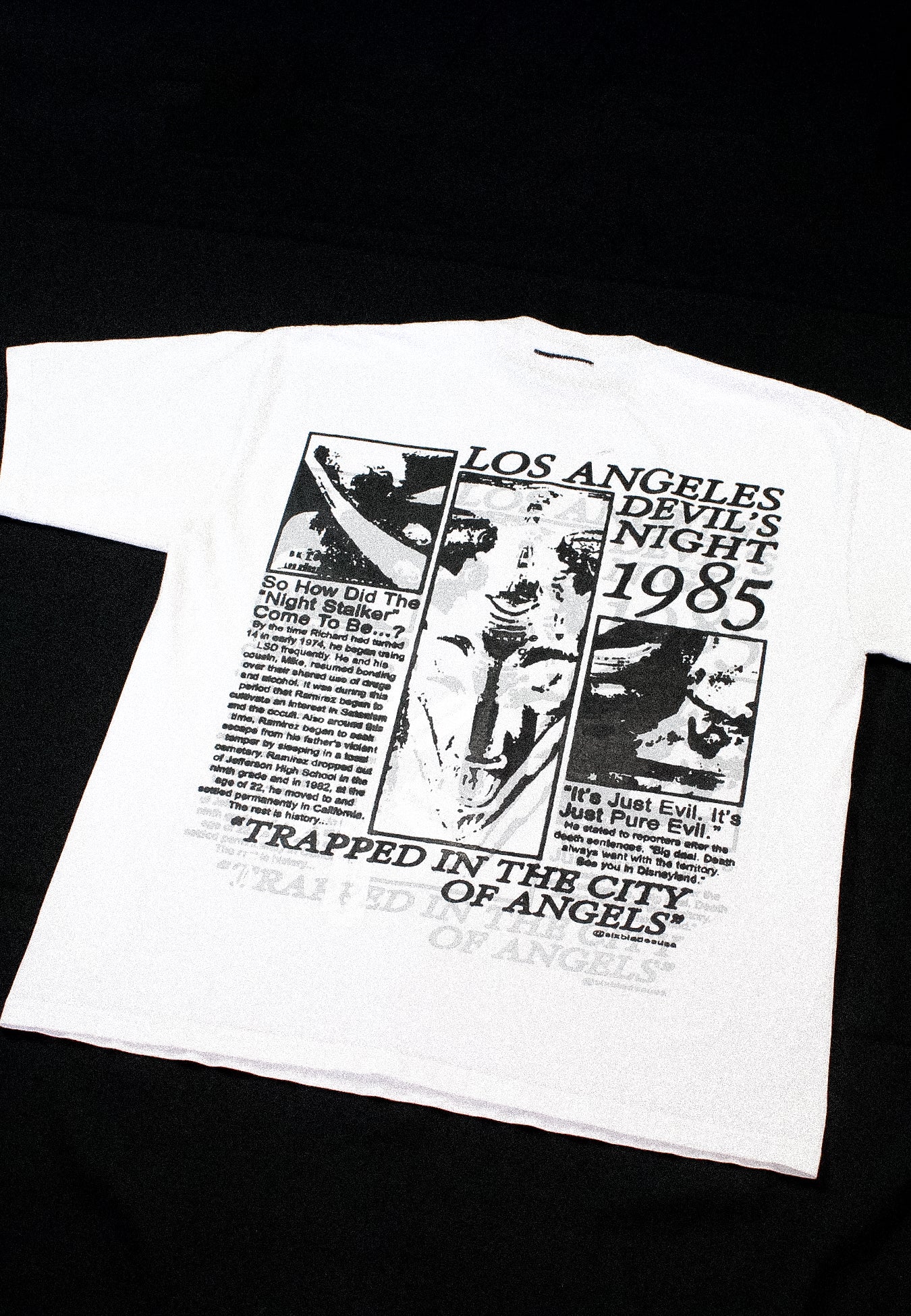 "DEVILS NIGHT 1985//MORBID VISIONS" Heavyweight Tee (L)