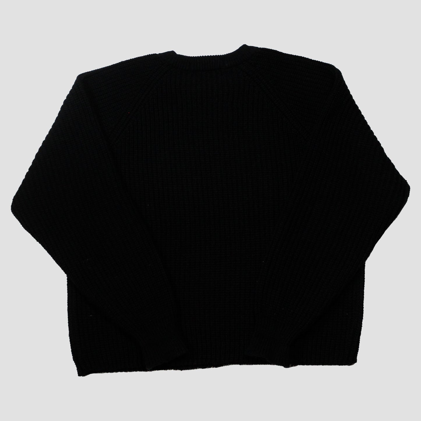 "DEMON BLADES//HOLLYWOOD'S MOST HAUNTED" Cropped Knit Sweater (L)