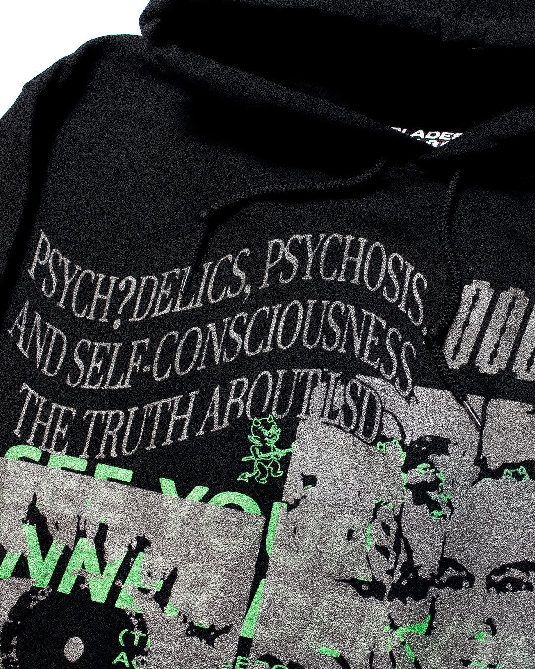 "PSYCHEDELICS, PSYCHOSIS, AND INNER DEMONS" Cropped Hood (M)