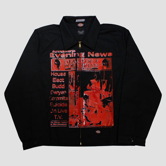 "BLOOD STAINED BUDD" Bomber Jacket (XL)