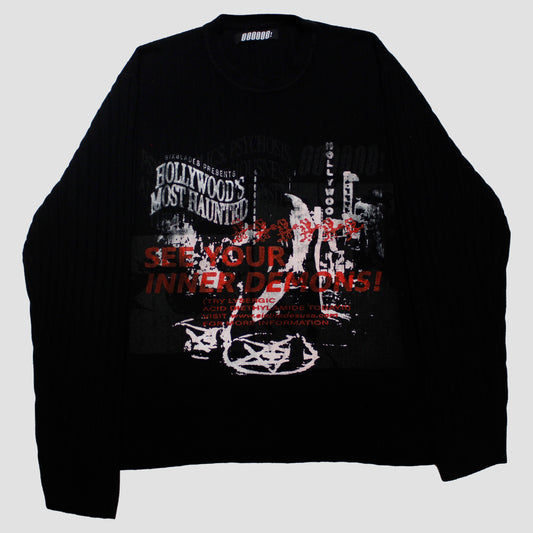 "HOLLYWOOD LSDEMONS" Pullover Sweater (XL)